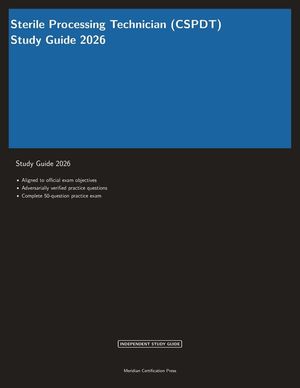 Sterile Processing Technician (CSPDT) Study Guide 2026 image number 0