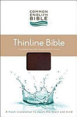 Ceb Common English Thinline Bible, Bonded Ecoleather Burgundy image number 0