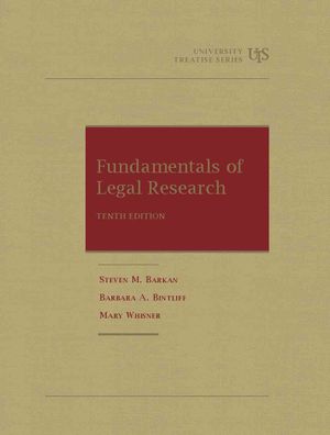 Fundamentals of Legal Research image number 0