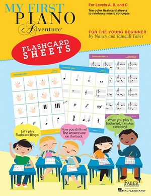My First Piano Adventure Flashcard Sheets : For Levels A, B and C: for the Young Beginner image number 0