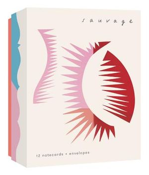Sauvage Notecards + Envelopes (Boxed Blank Notecards in Neon Pantone Colors, 12-Count) image number 0