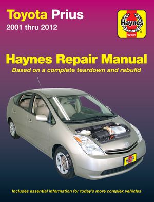 Toyota Prius 2001 Thru 2012 Haynes Repair Manual image number 0