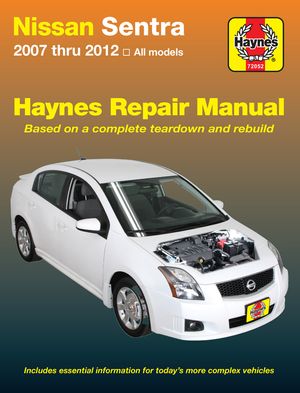 Nissan Sentra 2007 Thru 2012 Haynes Repair Manual image number 0