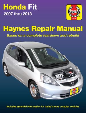 Honda Fit 2007 Thru 2013 Haynes Repair Manual image number 0