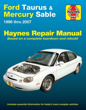 Ford Taurus & Mercury Sable 1996 Thru 2007 Haynes Repair Manual image number 0