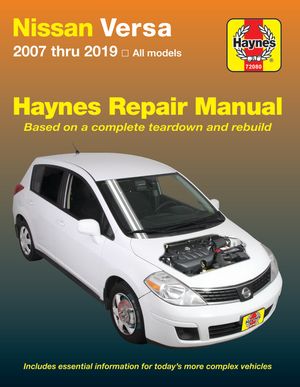 Nissan Versa 2007 Thru 2019 Haynes Repair Manual: 2007 Thru 2019, All Models image number 0