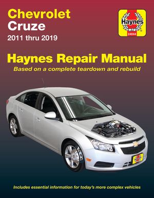 Chevrolet Cruze Haynes Repair Manual: 2011 Thru 2019 - Based on a Complete Teardown and Rebuild image number 0