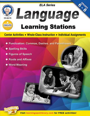 Language Learning Stations, Grades 6-8 image number 0
