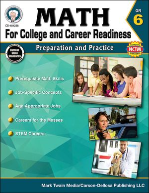 Math for College and Career Readiness, Grade 6: Preparation and Practice image number 0