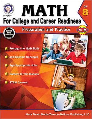 Math for College and Career Readiness, Grade 8: Preparation and Practice image number 0