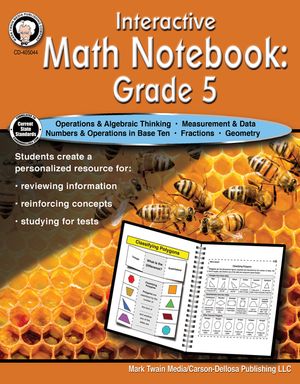 Interactive Math Notebook Resource Book, Grade 5 image number 0