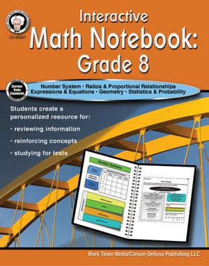 Interactive Math Notebook Resource Book, Grade 8 image number 0