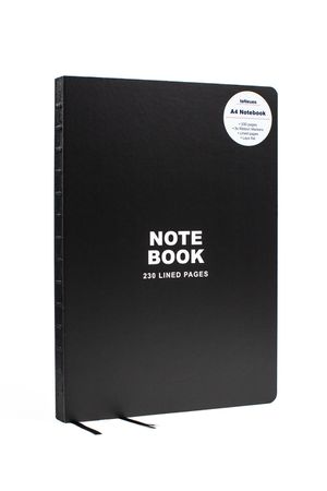 Black A4 Notebook: A4 Notebook image number 0