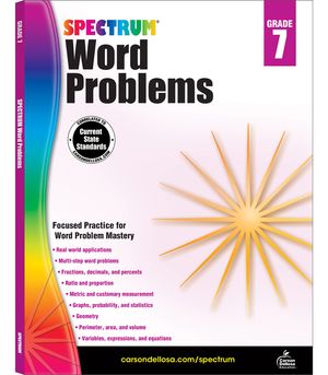 Spectrum Word Problems, Grade 7 image number 0