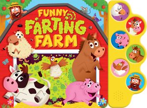 Funny Farting Farm 6 Button Sound Book: 6 Button Sound Book [With Battery] image number 0