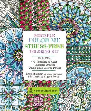 Portable Color Me Stress-Free Coloring Kit: Includes Book, Colored Pencils and Twistable Crayons image number 0