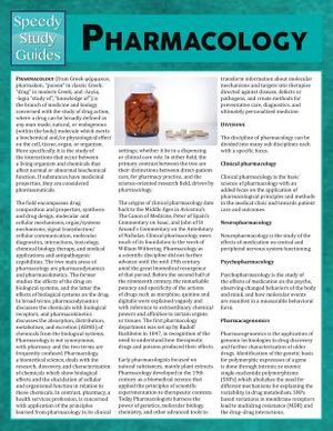 Pharmacology (Speedy Study Guides) image number 0