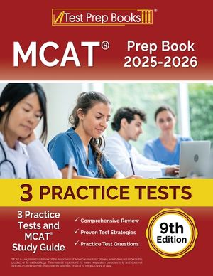 MCAT Prep Book 2025-2026: 3 Practice Tests and MCAT Study Guide [9th Edition] image number 0