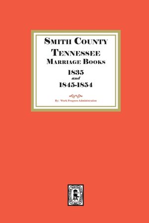 Smith County, Tennessee Marriage Books, 1838 and 1845-1854 image number 0