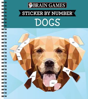 Brain Games - Sticker by Number: Dogs (28 Images to Sticker) image number 0
