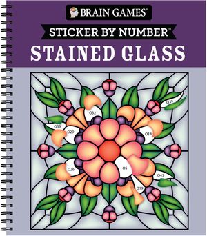 Brain Games - Sticker by Number: Stained Glass (28 Images to Sticker) image number 0