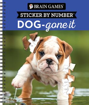 Brain Games - Sticker by Number: Dog-Gone It (28 Images to Sticker) image number 0