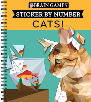 Brain Games - Sticker by Number: Cats! (28 Images to Sticker) image number 0