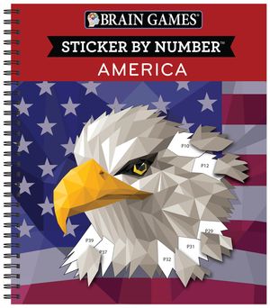 Brain Games - Sticker by Number: America (28 Images to Sticker) image number 0