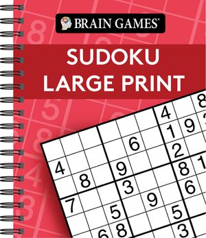 Brain Games - Sudoku Large Print (Red) image number 0