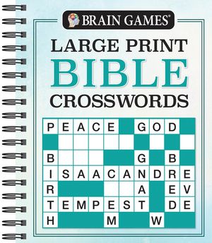 Brain Games - Large Print Bible Crosswords image number 0