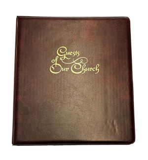 Guest of Our Church Register: 7 Ring Binder image number 0
