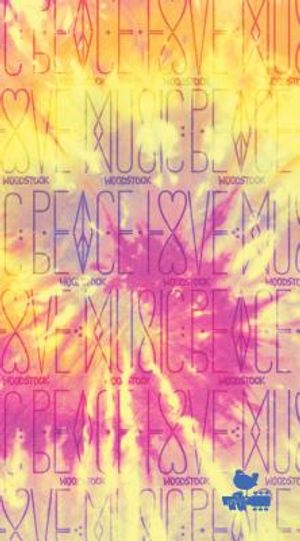 Woodstock Dot Journal Peace, Love, Music image number 0