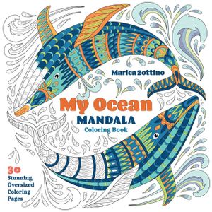 My Ocean Mandala Coloring Book: 30 Stunning, Oversized Coloring Pages image number 0