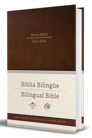Biblia Biling&uuml;e Reina Valera 1960/ESV Tama&ntilde;o Grande Letra Grande Tapa Dura Marr&oacute;n image number 0