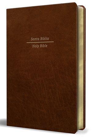 Biblia Biling&uuml;e Reina Valera 1960/ESV Tama&ntilde;o Grande Letra Grande Piel Marr&oacute;n image number 0
