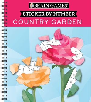 Brain Games - Sticker by Number: Country Garden image number 0