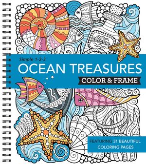 Color & Frame - Ocean Treasures (Adult Coloring Book) image number 0
