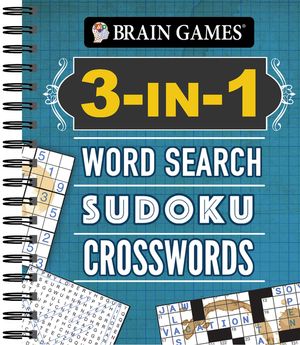 Brain Games - 3-In-1: Word Search, Sudoku, Crosswords image number 0