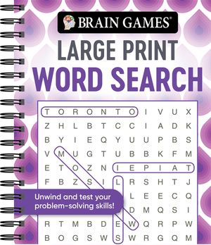 Brain Games - Large Print Word Search (Swirls) image number 0