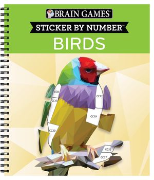 Brain Games - Sticker by Number: Birds (42 Images to Sticker) image number 0