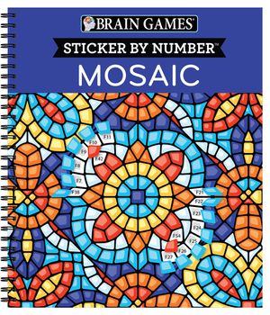 Brain Games - Sticker by Number: Mosaic (20 Complex Images to Sticker) image number 0