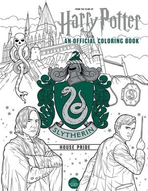 Harry Potter: Slytherin House Pride: The Official Coloring Book: (Gifts Books for Harry Potter Fans, Adult Coloring Books) image number 0