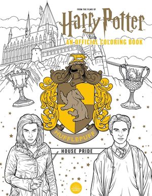 Harry Potter: Hufflepuff House Pride: The Official Coloring Book: (Gifts Books for Harry Potter Fans, Adult Coloring Books) image number 0