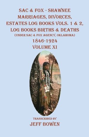 Sac & Fox - Shawnee Marriages, Divorces, Estates Log Books Vols. 1 & 2, Log Books Births & Deaths: (Under Sac & Fox Agency, Oklahoma)1846-1924 Volume image number 0