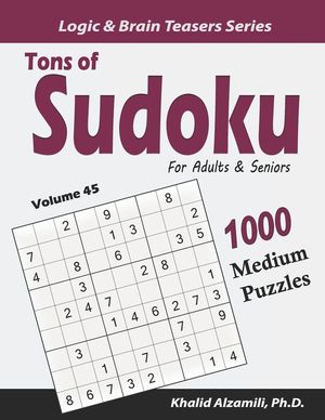 Tons of Sudoku for Adults & Seniors: 1000 Medium Puzzles image number 0