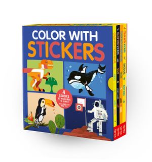 Color with Stickers Boxed Set: Dinosaurs; Space; Jungle; Ocean image number 0