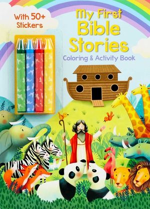 My First Bible Stories Coloring & Activity Book with 4 Crayons and 50+ Stickers image number 0