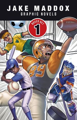 Jake Maddox Graphic Novels Boxed Set 1: Comeback Catcher, Daydream Receiver, Home Ice Rivals, Soccer Superstar image number 0