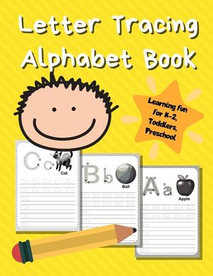 Letter Tracing Alphabet Book: ABC Learning Book for Kids - Toddlers, Preschool, K-2 - Yellow image number 0