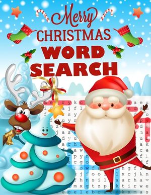 Merry christmas word search.: Easy Large Print Puzzle Book for Adults, Kids & Everyone for the 25 Days of Christmas. image number 0